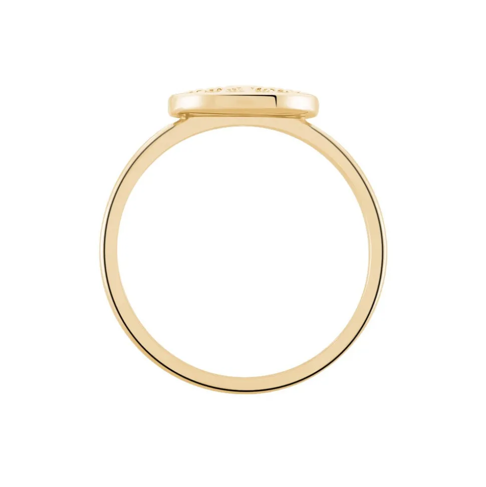 Bague Artea Plaqué Or Jaune Oxyde De Zirconium