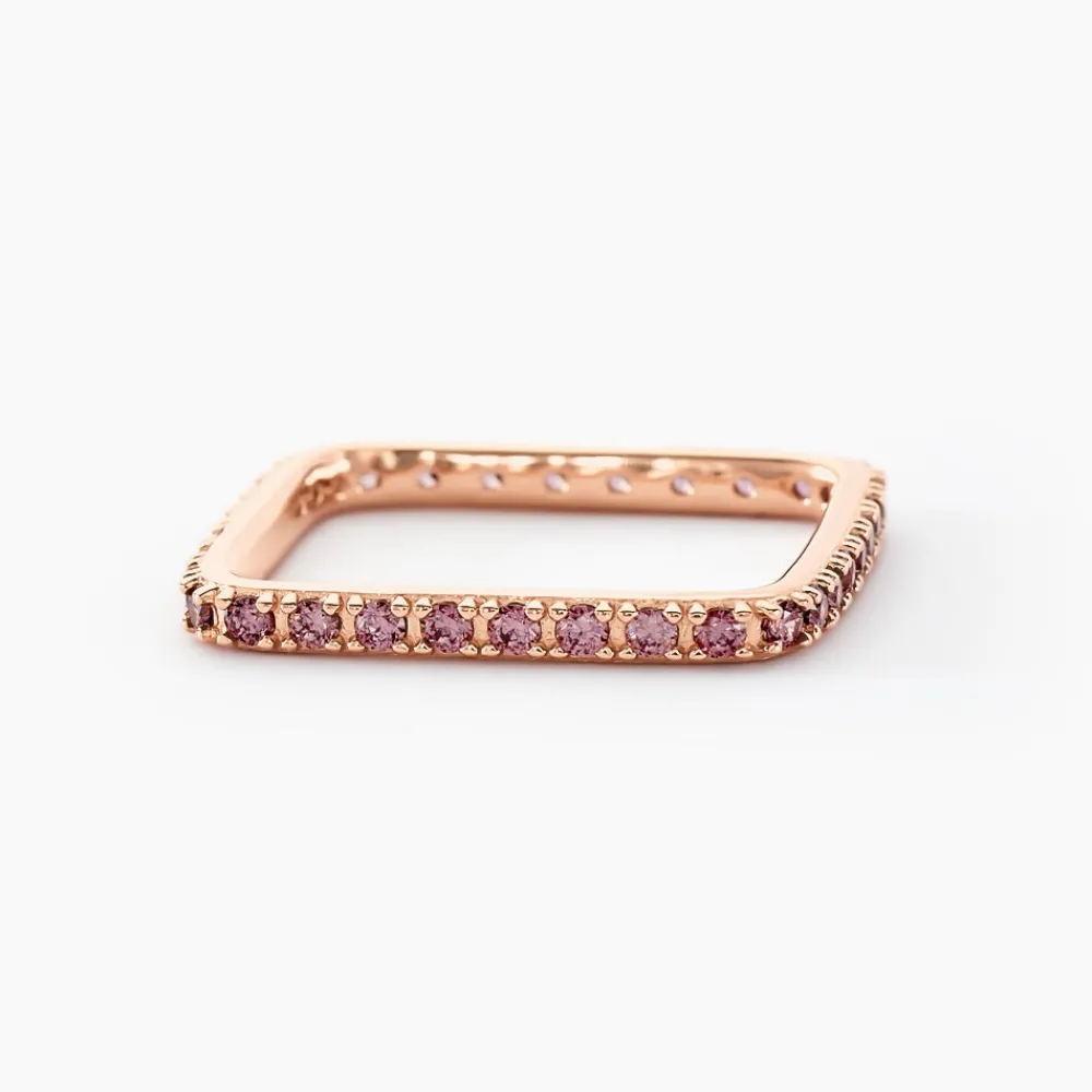 Marc Orian Bijoux Zirconium|Bagues > Bague Aselya Argent Rose Oxyde De Zirconium