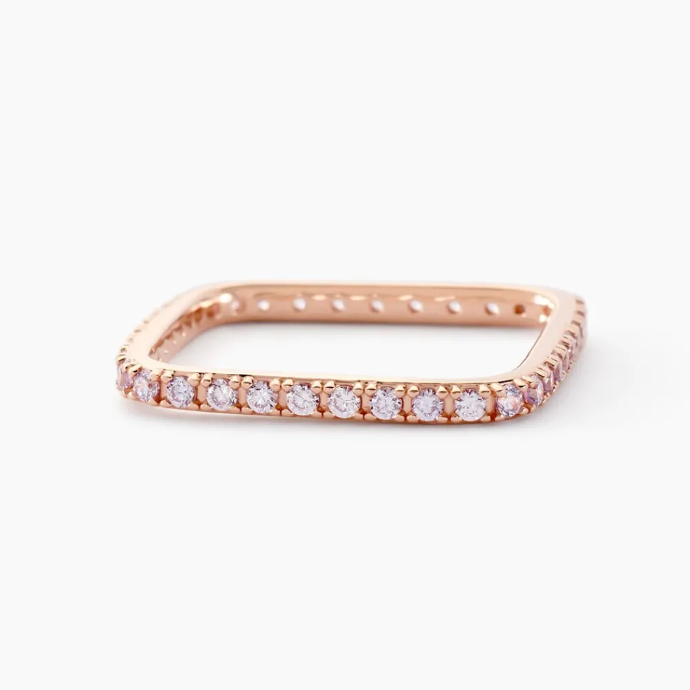 Marc Orian Bijoux Zirconium|Bagues > Bague Aselya Argent Rose Oxyde De Zirconium