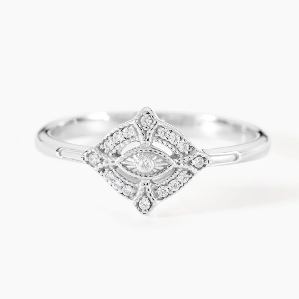 Bague Astrea Argent Blanc Oxyde De Zirconium
