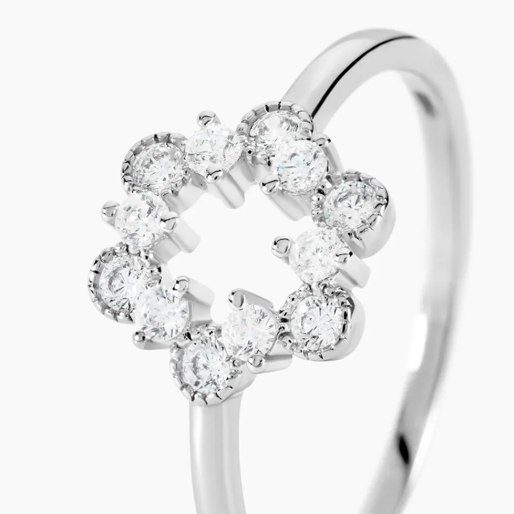 Marc Orian Bijoux Zirconium|Bagues > Bague Astrea Argent Blanc Oxyde De Zirconium