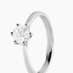 Marc Orian Bagues|Bagues Fiançailles > Bague Athena Platine Blanc Diamant