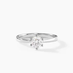 Marc Orian Bagues|Bagues Fiançailles > Bague Athena Platine Blanc Diamant