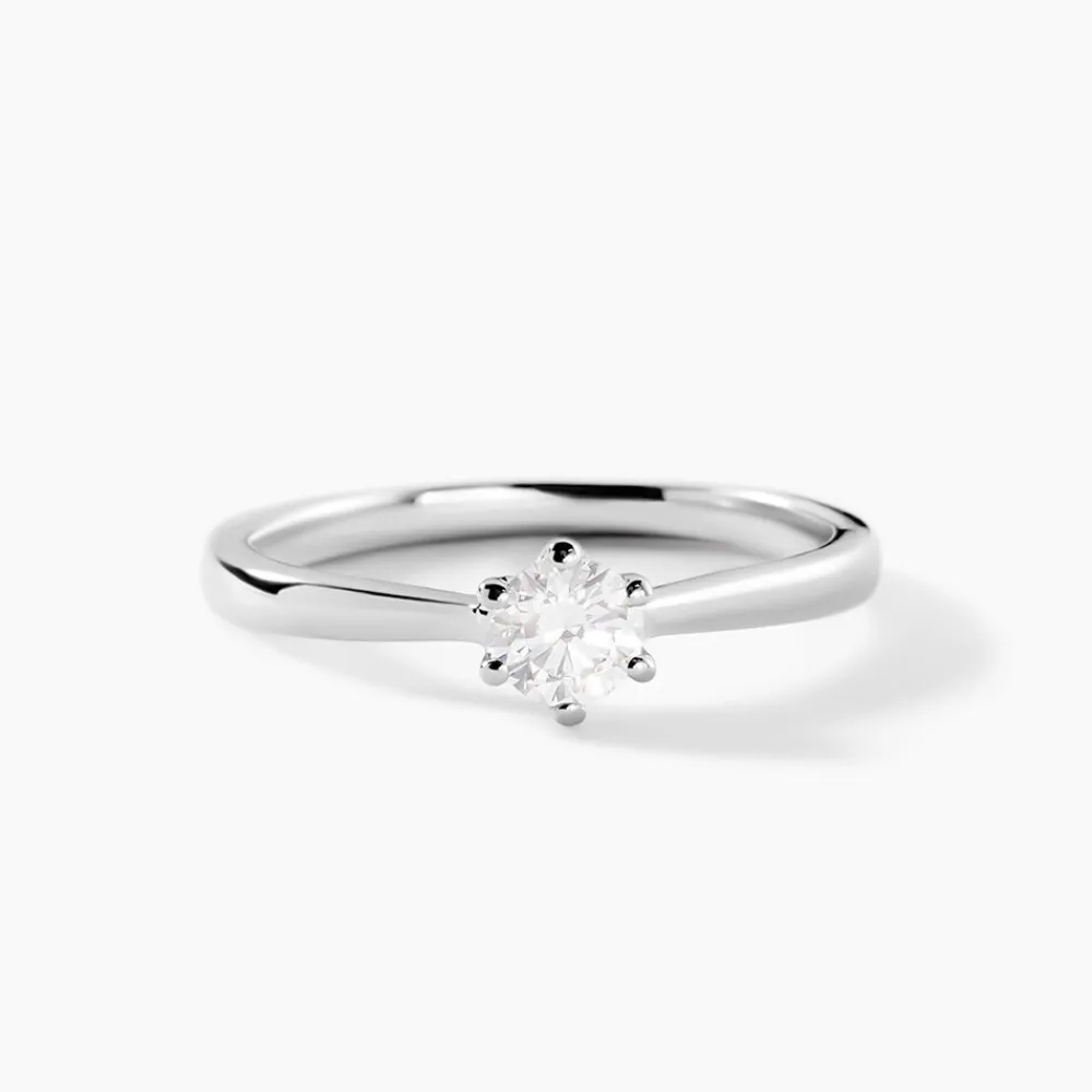 Marc Orian Bagues|Bagues Fiançailles > Bague Athena Platine Blanc Diamant