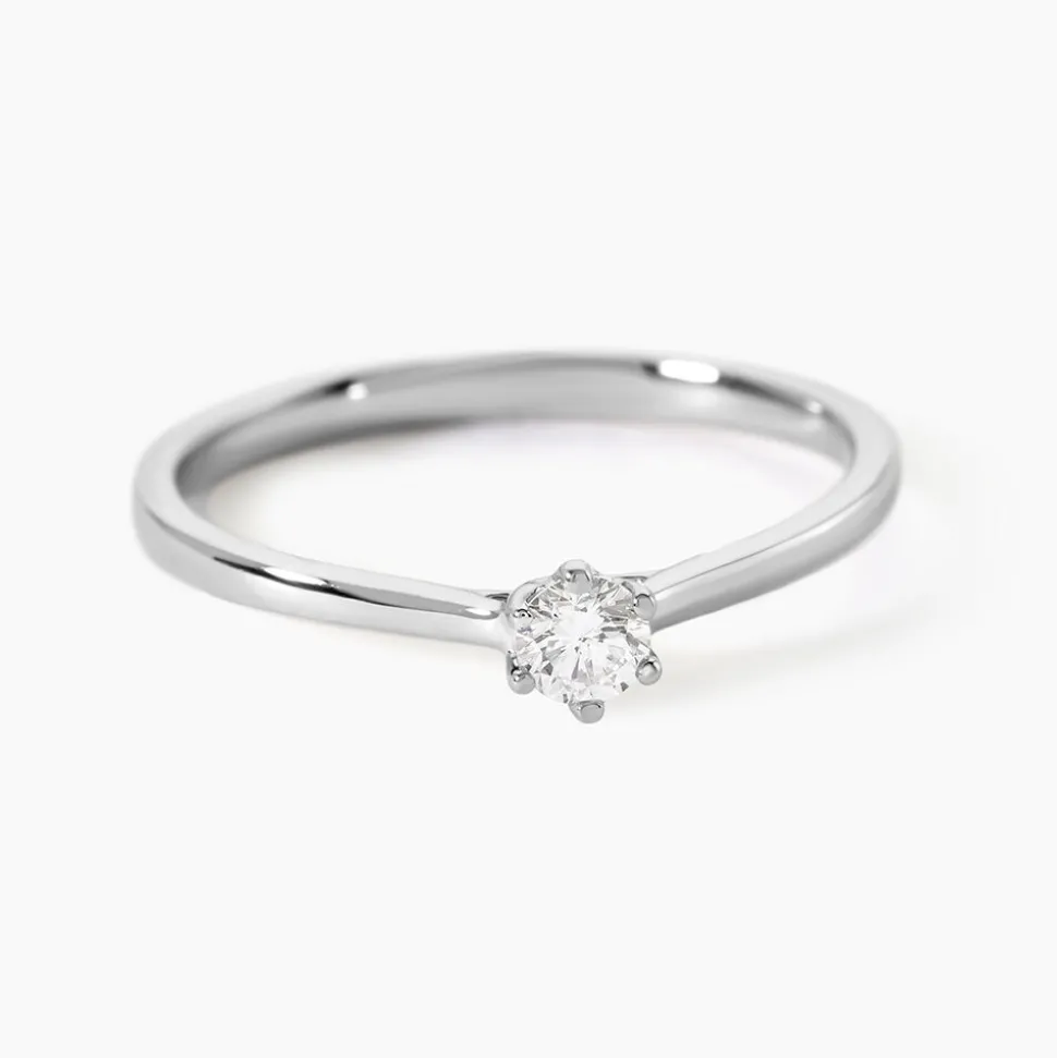 Bague Athena Platine Blanc Diamant