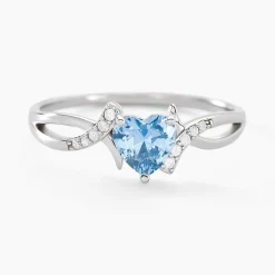 Bague Avalon Argent Blanc Oxyde De Zirconium