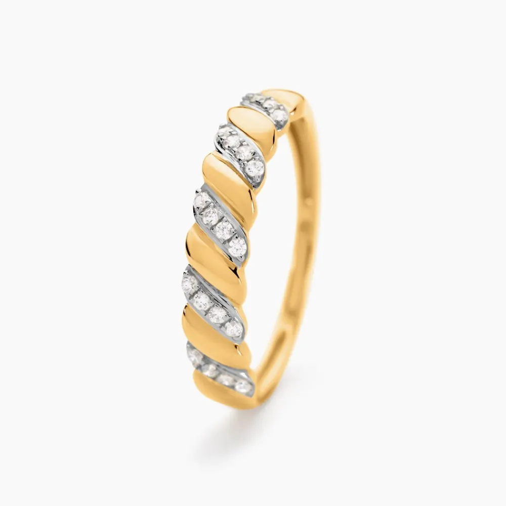 Marc Orian Bijoux Zirconium|Bagues > Bague Azariah Or Jaune Oxyde De Zirconium