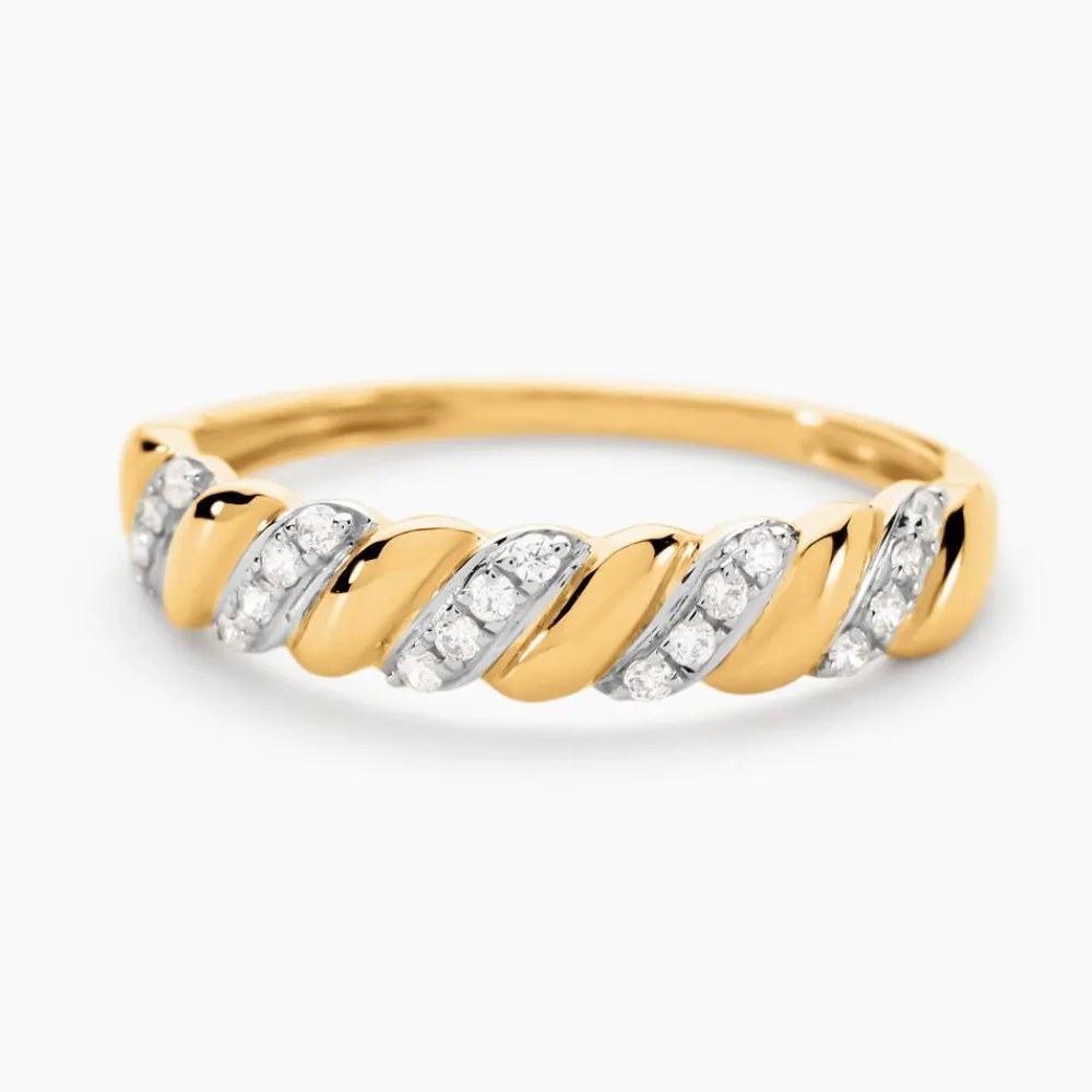 Marc Orian Bijoux Zirconium|Bagues > Bague Azariah Or Jaune Oxyde De Zirconium