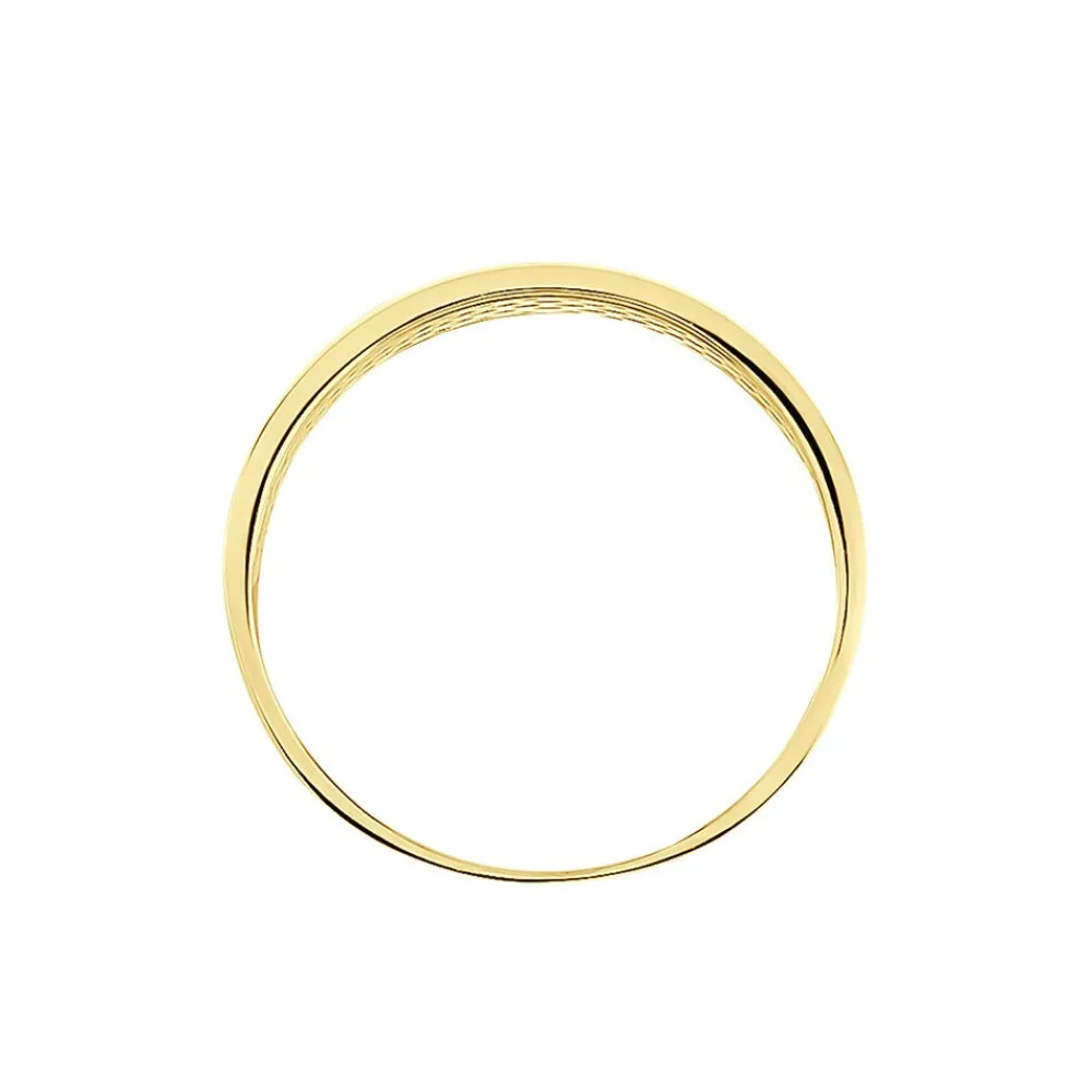 Marc Orian Bijoux Zirconium|Bagues > Bague Banda Or Jaune Oxyde De Zirconium