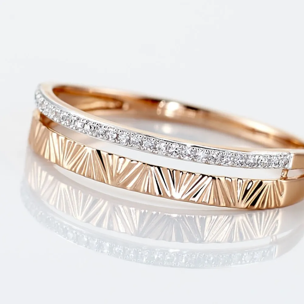 Marc Orian Bijoux Or|Bagues > Bague Belindalan Or Bicolore Diamant