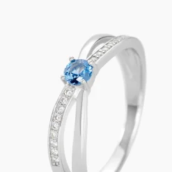 Bague Bertheline Argent Blanc Oxyde De Zirconium