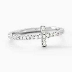 Bague Biche Argent Blanc Oxyde De Zirconium