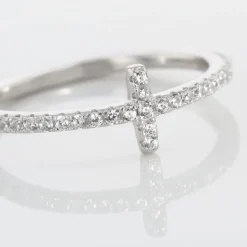 Bague Biche Argent Blanc Oxyde De Zirconium