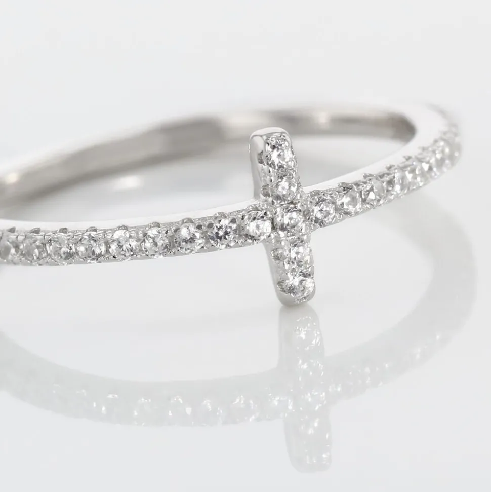 Bague Biche Argent Blanc Oxyde De Zirconium