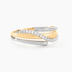 Marc Orian Parures De Mariage|Bagues > Bague Bodil Or Bicolore Diamant