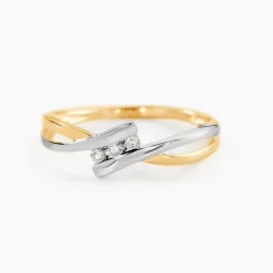 Bague Brixia Or Bicolore Diamant