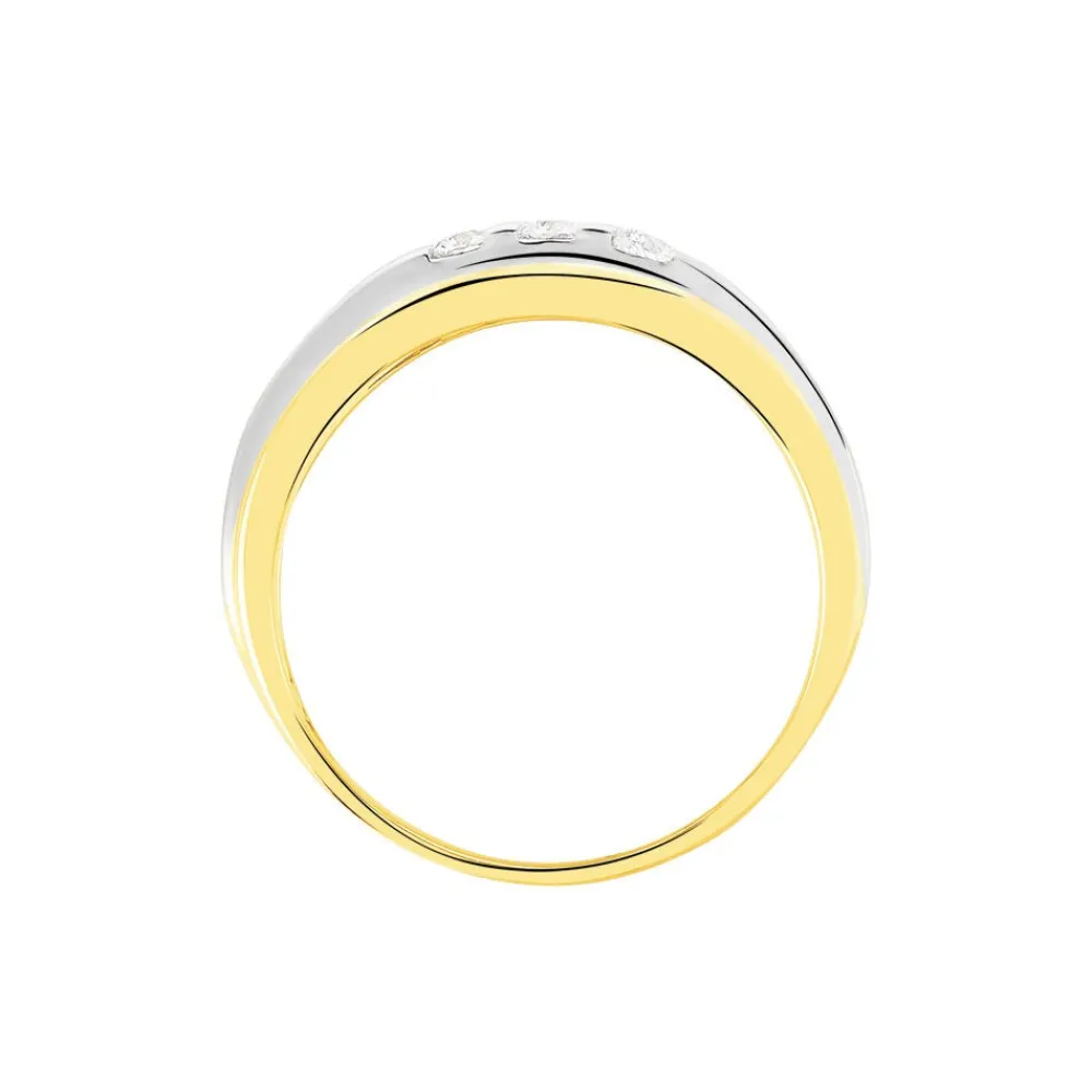 Marc Orian Anniversaire De Mariage|Bagues > Bague Bryanna Or Bicolore Diamant