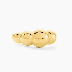 Marc Orian Bagues|Bijoux Acier Inoxydable > Bague Bulle Doree Acier Jaune