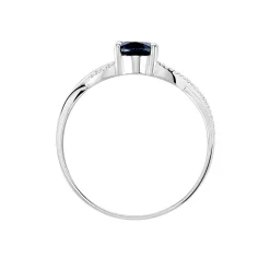 Bague Candice Or Blanc Saphir