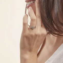 Marc Orian Bijoux Zirconium|Bagues > Bague Cascade Argent Blanc Oxyde De Zirconium