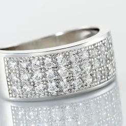 Marc Orian Bijoux Zirconium|Bagues > Bague Cecelia Argent Blanc Oxyde De Zirconium