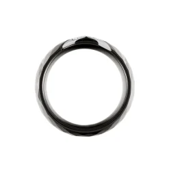 Bague Ceramique X Argent Blanc Oxyde De Zirconium Et Céramique