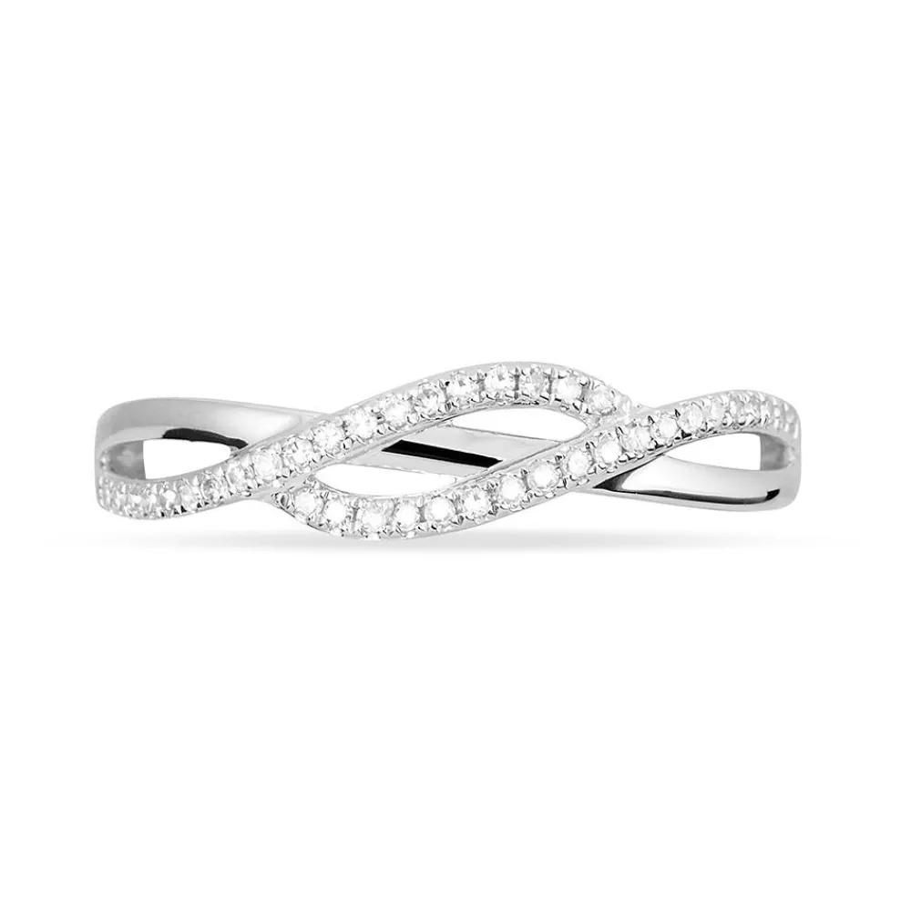 Marc Orian Bagues|Bagues Diamant > Bague Charlye Or Blanc Diamant