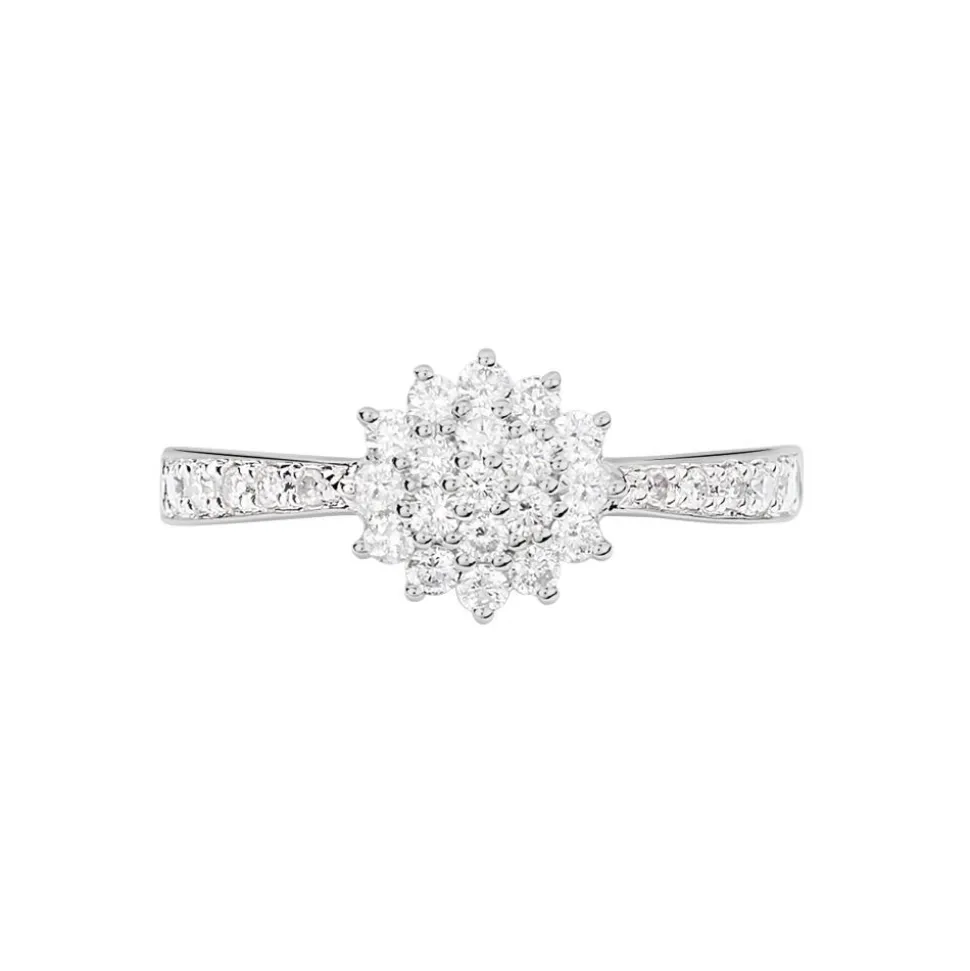 Bague Chou Or Blanc Diamant