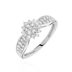 Marc Orian Bagues|Bagues Fiançailles > Bague Chouvia Or Blanc Diamant Synthétique