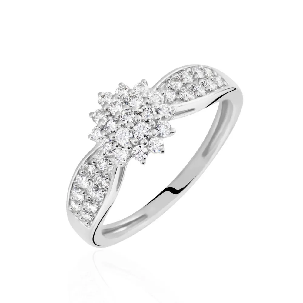 Marc Orian Bagues|Bagues Fiançailles > Bague Chouvia Or Blanc Diamant Synthétique