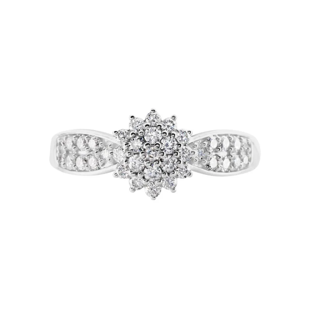 Marc Orian Bagues|Bagues Fiançailles > Bague Chouvia Or Blanc Diamant Synthétique