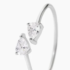Bague Cinzia Argent Blanc Oxyde De Zirconium