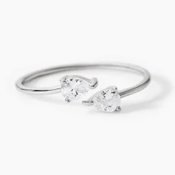 Bague Cinzia Argent Blanc Oxyde De Zirconium