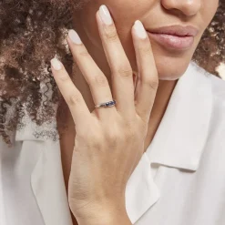 Marc Orian Bagues Saphir|Anniversaire De Mariage > Bague Comete Or Blanc Saphir Et Diamant