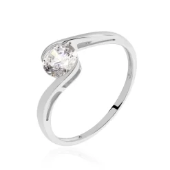 Marc Orian Bagues De Promesse|Bijoux Zirconium > Bague Costante Or Blanc Oxyde