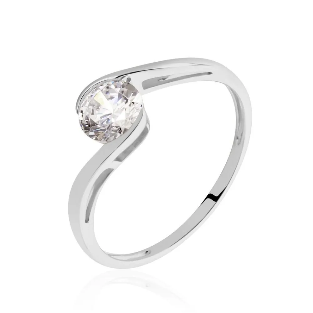 Marc Orian Bagues De Promesse|Bijoux Zirconium > Bague Costante Or Blanc Oxyde