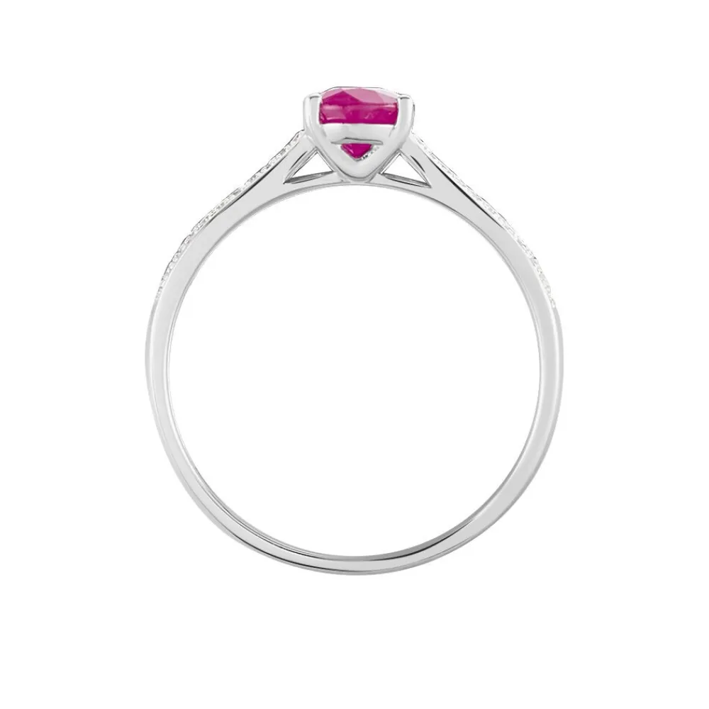 Marc Orian Bagues Rubis|Anniversaire De Mariage > Bague Crista Et Diamant or blanc rubis