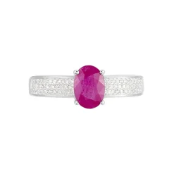 Marc Orian Bagues Rubis|Anniversaire De Mariage > Bague Crista Et Diamant or blanc rubis