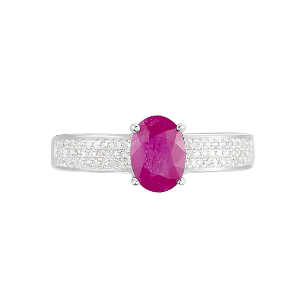 Marc Orian Bagues Rubis|Anniversaire De Mariage > Bague Crista Et Diamant or blanc rubis