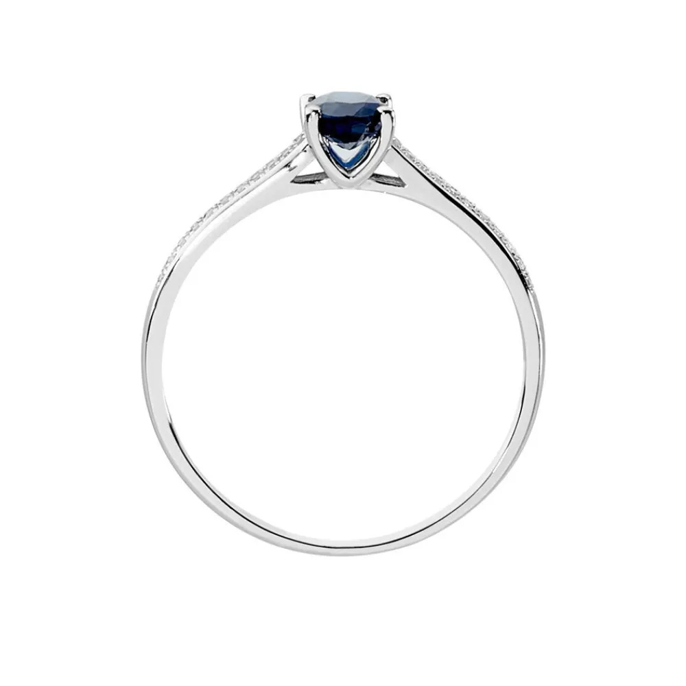 Marc Orian Anniversaire De Mariage|Bagues Saphir > Bague Crista Or Blanc Saphir Et Diamant