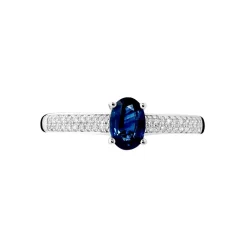 Marc Orian Anniversaire De Mariage|Bagues Saphir > Bague Crista Or Blanc Saphir Et Diamant