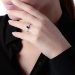 Marc Orian Anniversaire De Mariage|Bagues Saphir > Bague Crista Or Blanc Saphir Et Diamant