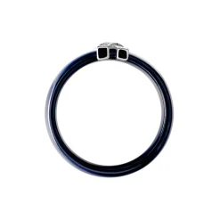 Bague Cronos Argent Blanc Céramique Oxyde