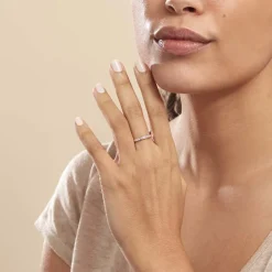 Marc Orian Bijoux Zirconium|Bagues > Bague Davila Or Rose Oxyde De Zirconium