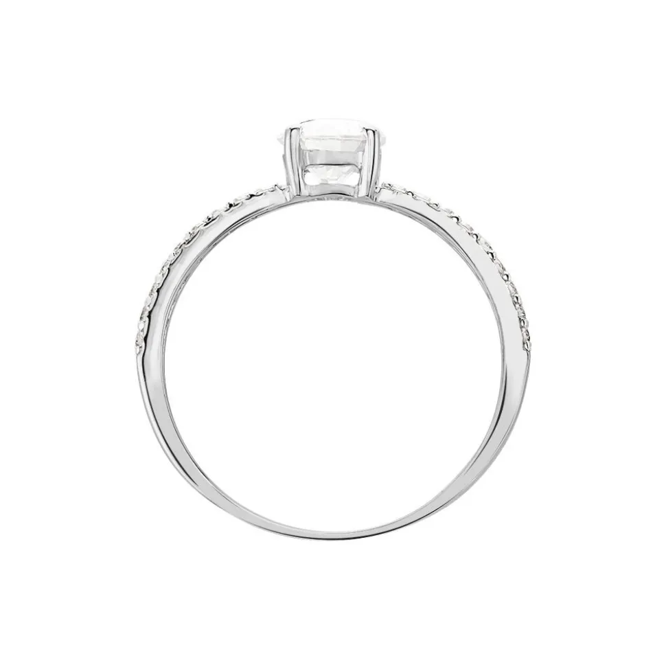 Bague Dayna Or Blanc Oxyde De Zirconium