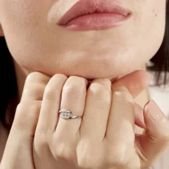 Bague Delphine Or Blanc Diamant