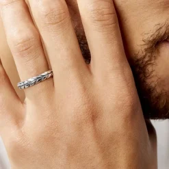 Marc Orian Idées Cadeaux Homme|Bagues > Bague Denys Argent Blanc