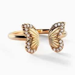 Bague Dixie Plaqué Or Doré Oxyde De Zirconium