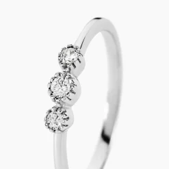 Bague Donya Argent Blanc Oxyde De Zirconium
