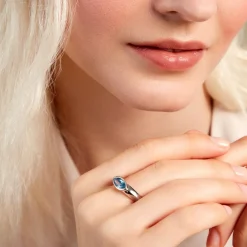 Marc Orian Bagues De Promesse|Bijoux Zirconium > Bague Duchesse Argent Blanc Oxyde De Zirconium